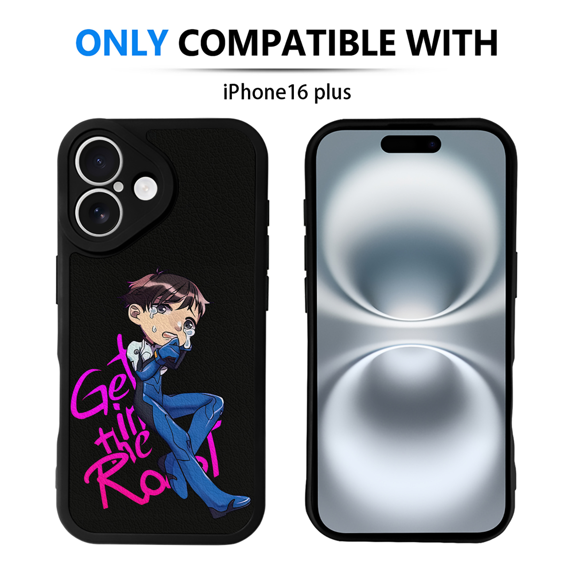 （画像用） EVA 新世紀エヴァンゲリオン 【iPhone 16シリーズ対応】シリコンスマホケース（レザー調） 材質：シリコン
